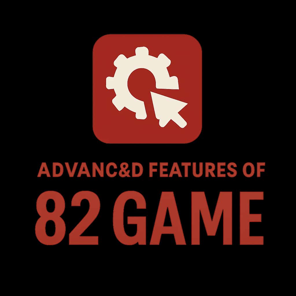 A simple badge design showcasing the advanced features of 82 Game.