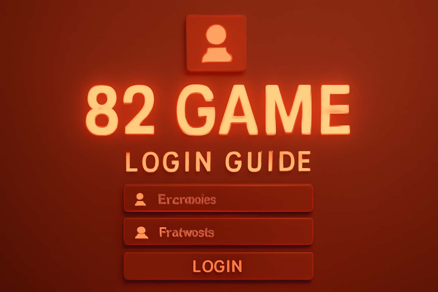 An artistic representation of the 82 Game login process showcasing a secure environment.