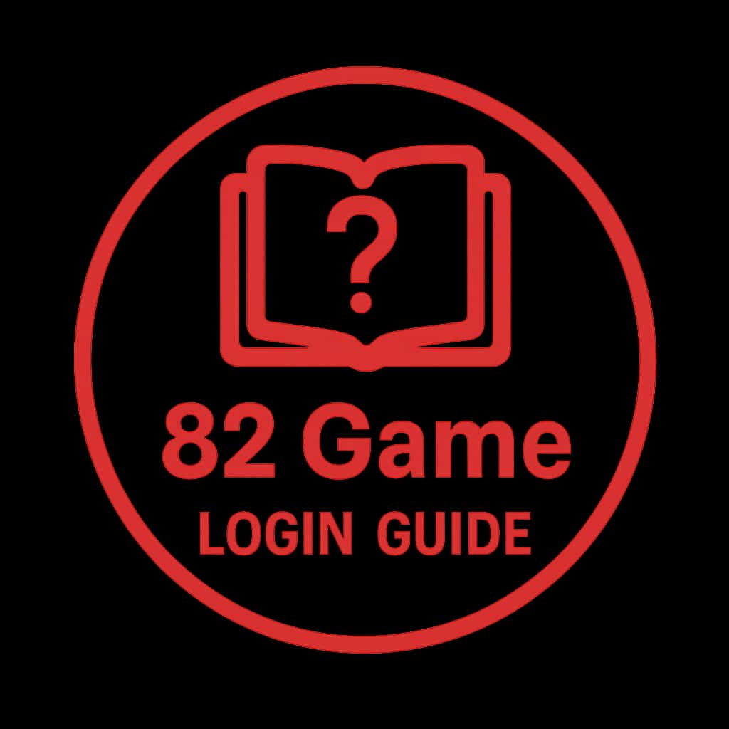 A sleek badge illustrating the 82 Game login concept.