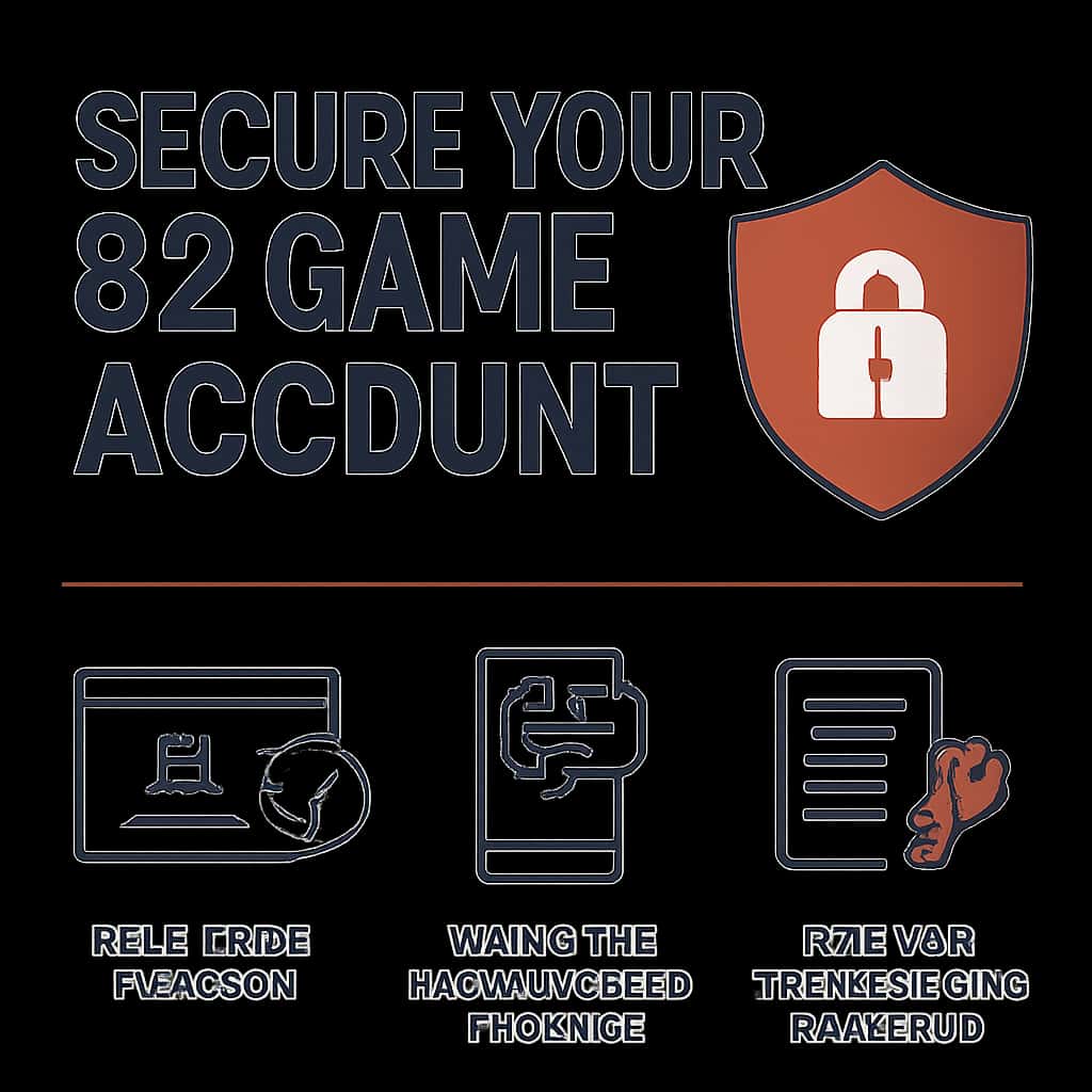 An educational illustration detailing steps for securing an account.