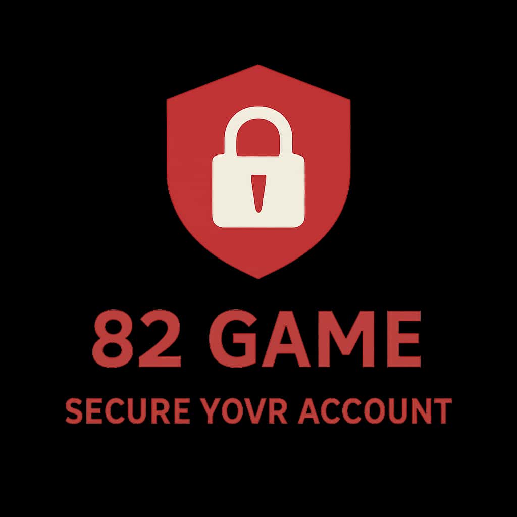 A subtle icon representing account security with '82 Game' text.