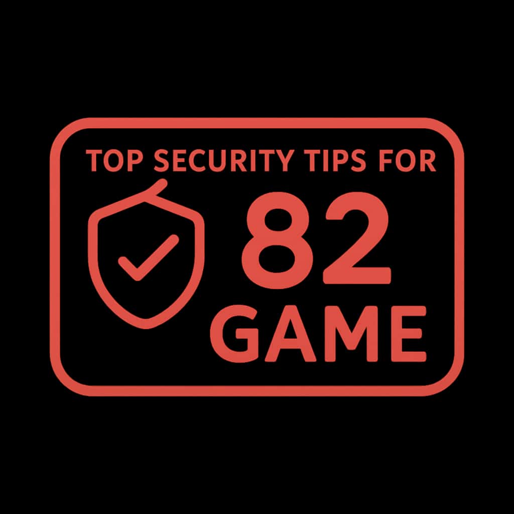 A clean badge design representing security advice for 82 Game.