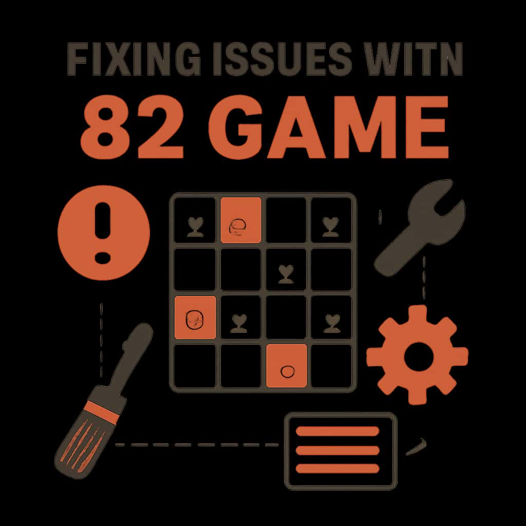 An illustration depicting common issues related to 82 Game.