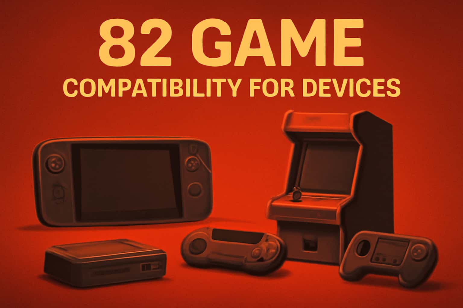 An informative visual representation of device compatibility related to 82 Game.