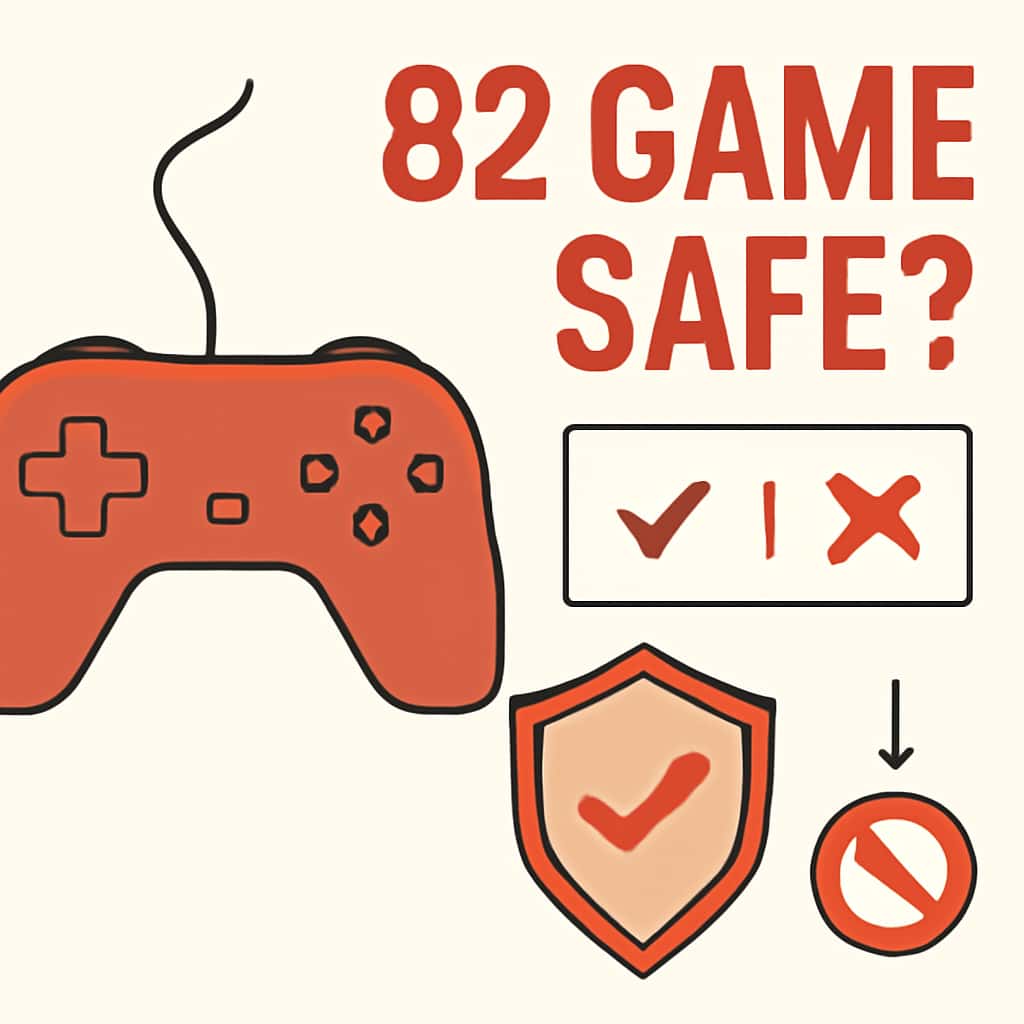 An educational diagram detailing the safety protocols of 82 Game.